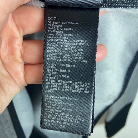 Marmot Quarter Zip Pullover Sweater Black Grey Size Small Stretch Quilted Jacket - Picture 7 of 8